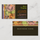 Ontwerpprofielkaarten Retro Visitekaartje (Voorkant / Achterkant)