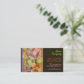 Ontwerpprofielkaarten Retro Visitekaartje (Staand voorkant)