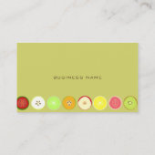 Ontwerpprofielkaarten voor vruchten retro visitekaartje (Achterkant)