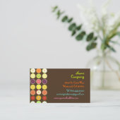 Ontwerpprofielkaarten voor vruchten retro visitekaartje (Staand voorkant)