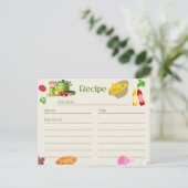 Ontwerprecept voor koken, Kaart (Staand voorkant)