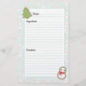 Ontwerpreceptenlijst voor Cute Red & Blue Holiday- (Voorkant)