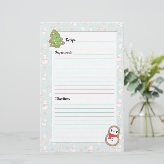 Ontwerpreceptenlijst voor Cute Red & Blue Holiday- (Staand voorkant)