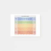 Ontwerpregenboogkleuren voor menselijke breingolve post-it® notes (Voorkant)