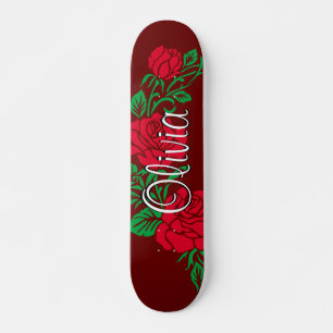 Ontwerpskateboard voor rozen persoonlijk skateboard