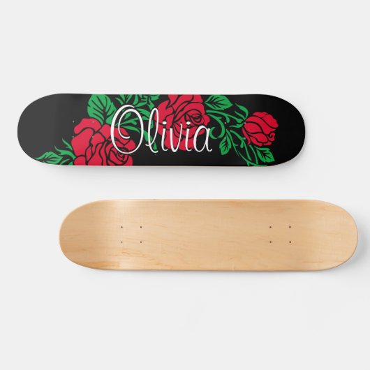 Ontwerpskateboard voor rozen persoonlijk skateboard (Horizontaal)