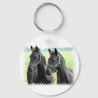 OntwerpSleutelhanger voor zwarte paarden Sleutelhanger