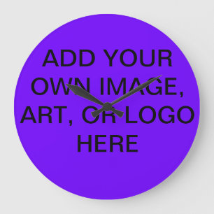 ONTWERPSLOKKEL - VOEGT UW EIGEN AFBEELDINGEN TOE GROTE KLOK