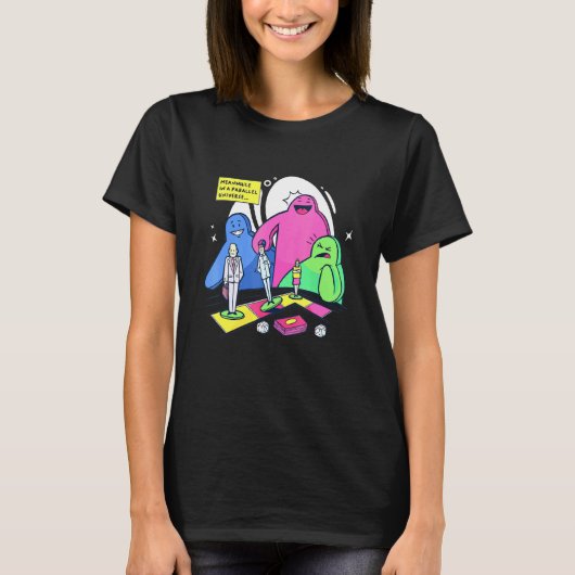 Ontwerpspelregels voor bordspellen - Monsters in e T-shirt (Voorkant)