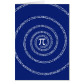Ontwerpspiraal voor Pi op Navy Blue (Voorkant)