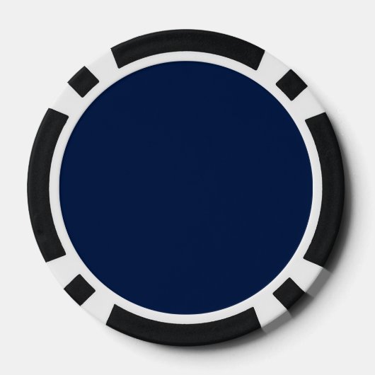 Ontwerpspiraal voor Pi op Navy Blue Pokerchips (Achterkant)