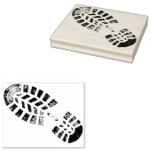 Ontwerpstempel voor voetafdruk rechts rubberstempel (Gestempeld)