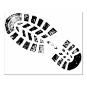 Ontwerpstempel voor voetafdruk rechts rubberstempel (Afrduk)