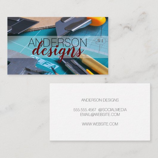 ontwerpster | Architect | Content Creator Visitekaartje (Voorkant / Achterkant)