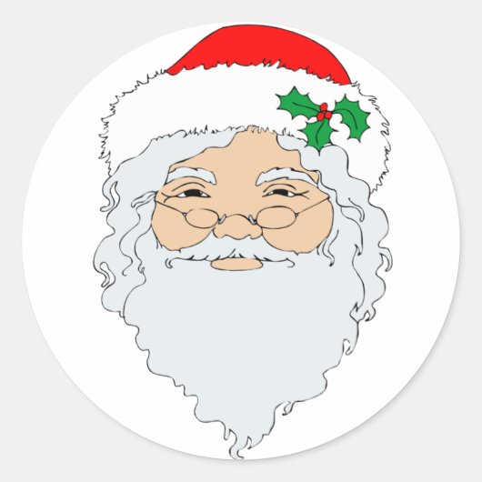 Ontwerpstickers voor traditionele kerstvakantie ronde sticker (Voorkant)