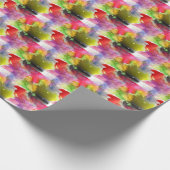 Ontwerpstructuur rode, gele waterverf cadeaupapier (Hoek)