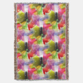 Ontwerpstructuur rode, gele waterverf deken (Voorkant Verticaal)