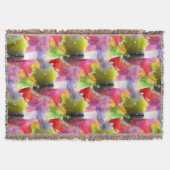 Ontwerpstructuur rode, gele waterverf deken (Voorkant)