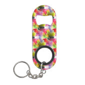 Ontwerpstructuur rode, gele waterverf mini flessenopener (Voorkant)