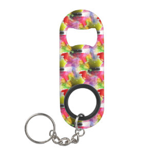 Ontwerpstructuur rode, gele waterverf mini flessenopener