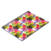 Ontwerpstructuur rode, gele waterverf notitieboek (Linkerzijde)