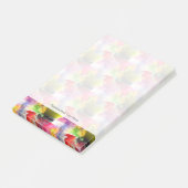 Ontwerpstructuur rode, gele waterverf post-it® notes (Schuin)