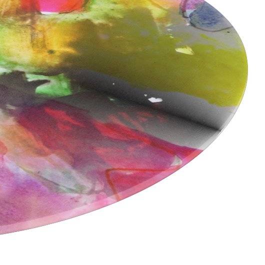 Ontwerpstructuur rode, gele waterverf snijplank (Hoek)