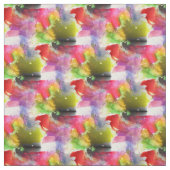 Ontwerpstructuur rode, gele waterverf stof (Swatch)
