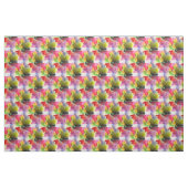 Ontwerpstructuur rode, gele waterverf stof (Fat Quarter)