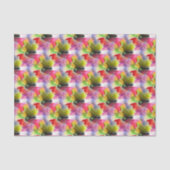 Ontwerpstructuur rode, gele waterverf tissuepapier (Voorkant)