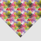 Ontwerpstructuur rode, gele waterverf tissuepapier (Detail)