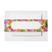 Ontwerpstructuur rode, gele waterverf uitnodigingen wikkel (Voorkant Voorbeeld)