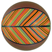 Ontwerpstructuur van kleurrijke standaard aztec-pa basketbal (Voorkant)