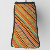 Ontwerpstructuur van kleurrijke standaard aztec-pa golfheadcover (Draai 90)