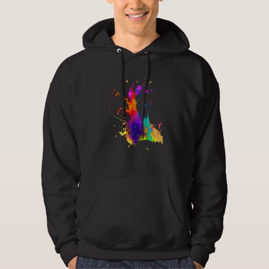 Ontwerpt Kleding Originele Prints Splash Hoodie (Voorkant)