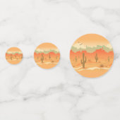 Ontwerptabel Confetti woestijnlandschap (Achterkanten)