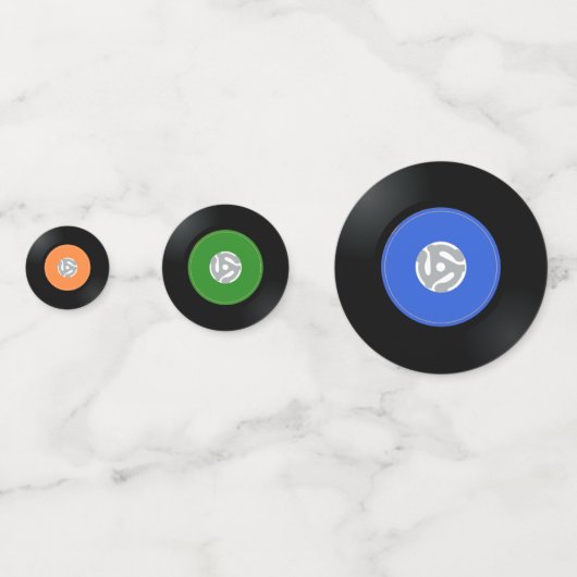 Ontwerptabel voor vinylrecords Confetti (Voorkanten)