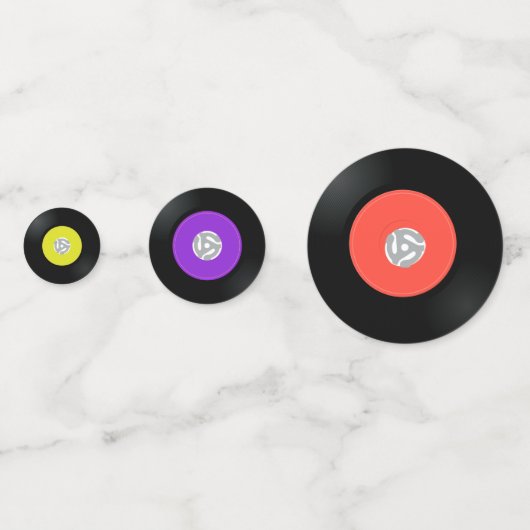 Ontwerptabel voor vinylrecords Confetti (Achterkanten)
