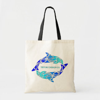 Ontwerptas met blauw aluminium (Dolphins) Tote Bag