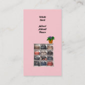 Ontwerptassen met accessoires visitekaartje (Achterkant)