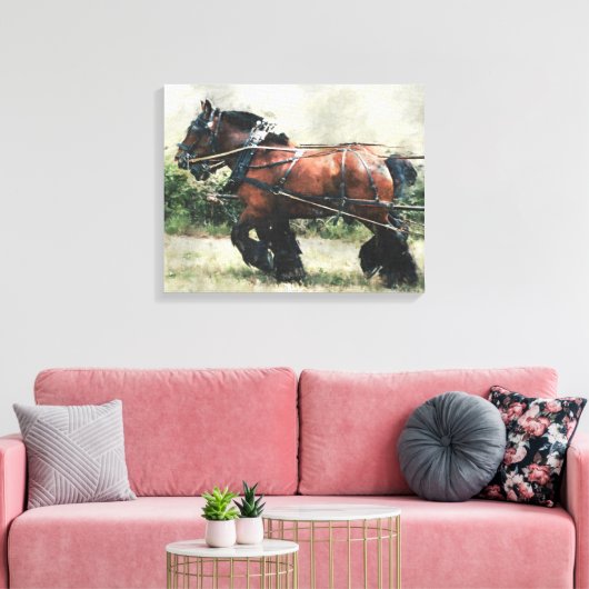 Ontwerpteam in harnas canvas afdruk (Insitu (Woonkamer))