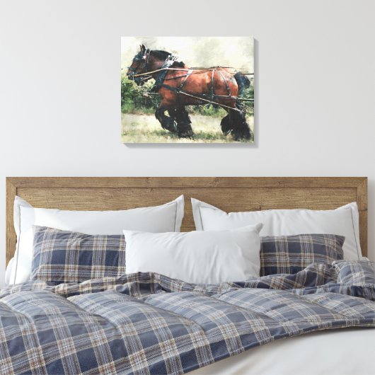 Ontwerpteam in harnas canvas afdruk (Insitu (Slaapkamer))