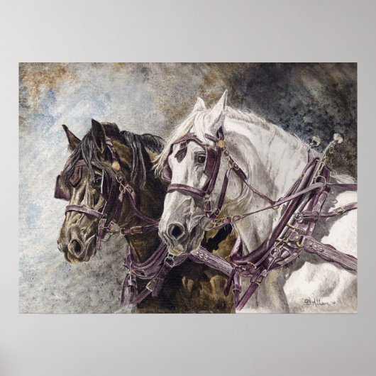 Ontwerpteam voor paarden poster (Voorkant)