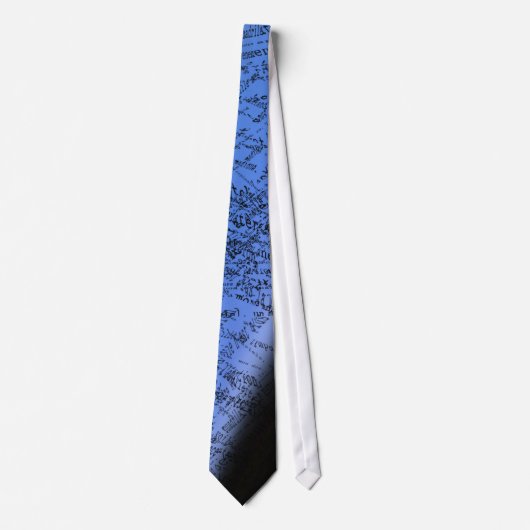 Ontwerptekst boven blauw stropdas (Voorkant)