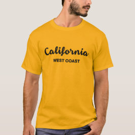 Ontwerptekst voor de West-Kust van Californië T-shirt