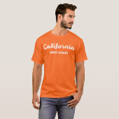 Ontwerptekst voor de West-Kust van Californië T-shirt (Voorkant volledig)