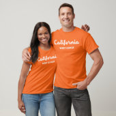 Ontwerptekst voor de West-Kust van Californië T-shirt (Unisex)