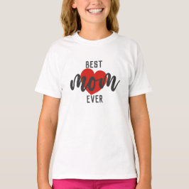Ontwerptekst voor geluid Beste mama ooit met hart T-shirt