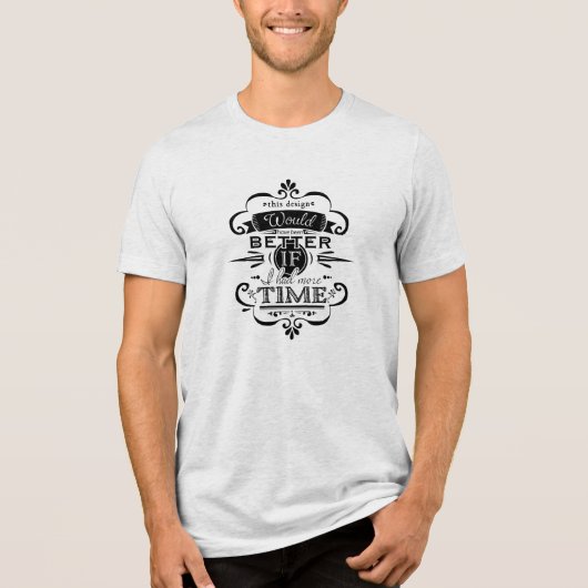 ontwerptijd Tri-Blend shirt (Voorkant)