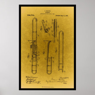 ontwerptrombo-patentafdrukken poster